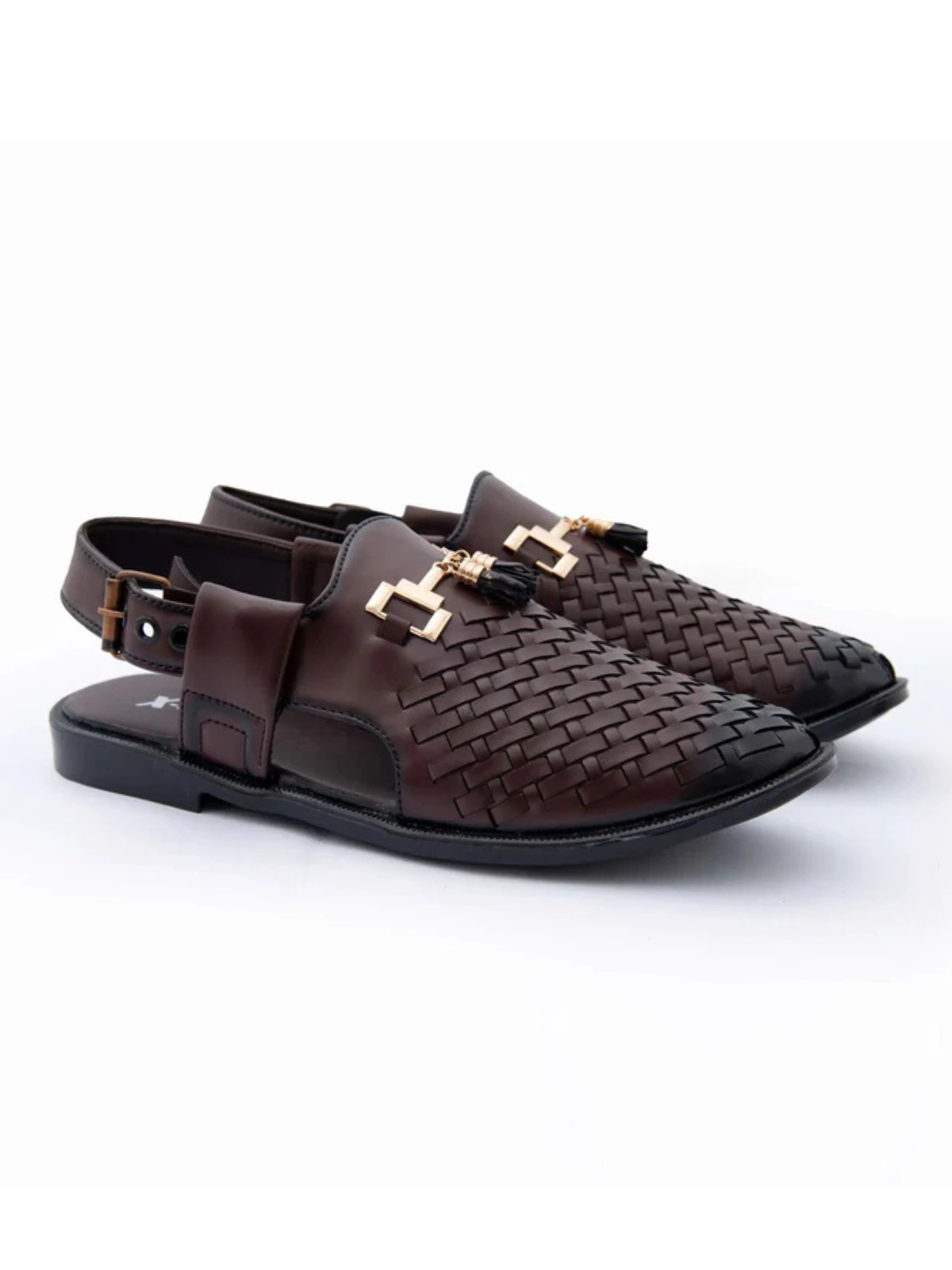 Oudh Brown Urban Aura Peshawari Sandals