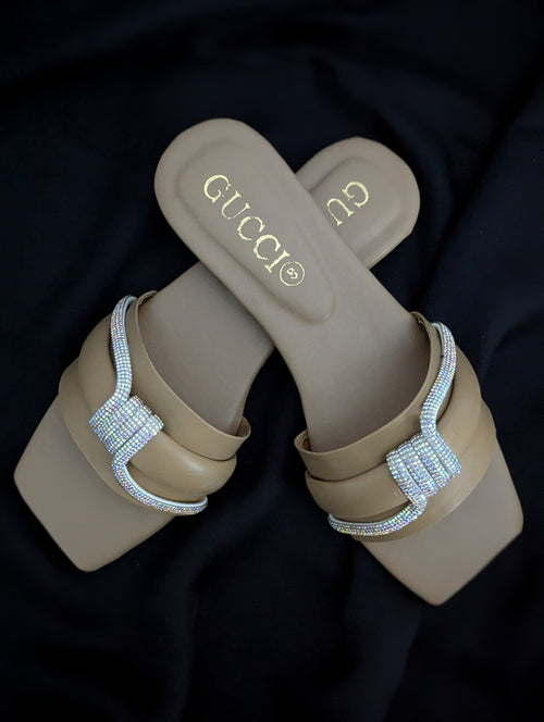 DAILY DIAMOND COMFY FLATS - PERU BROWN