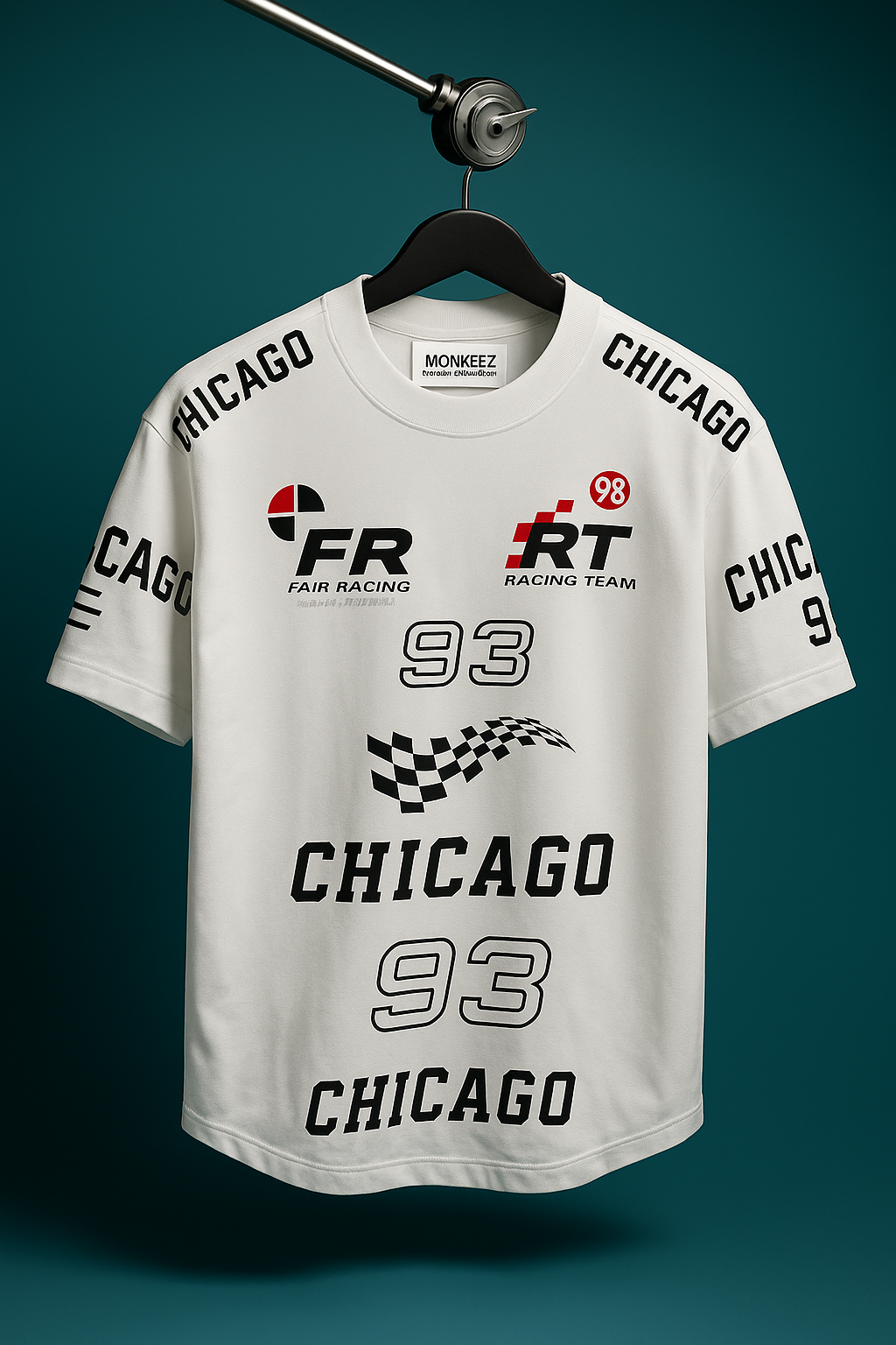Chicago 93 Oversize Tee - Black