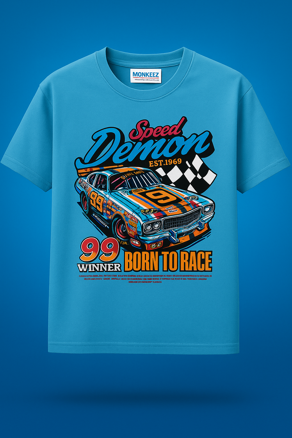 Born To Race Oversize Tee