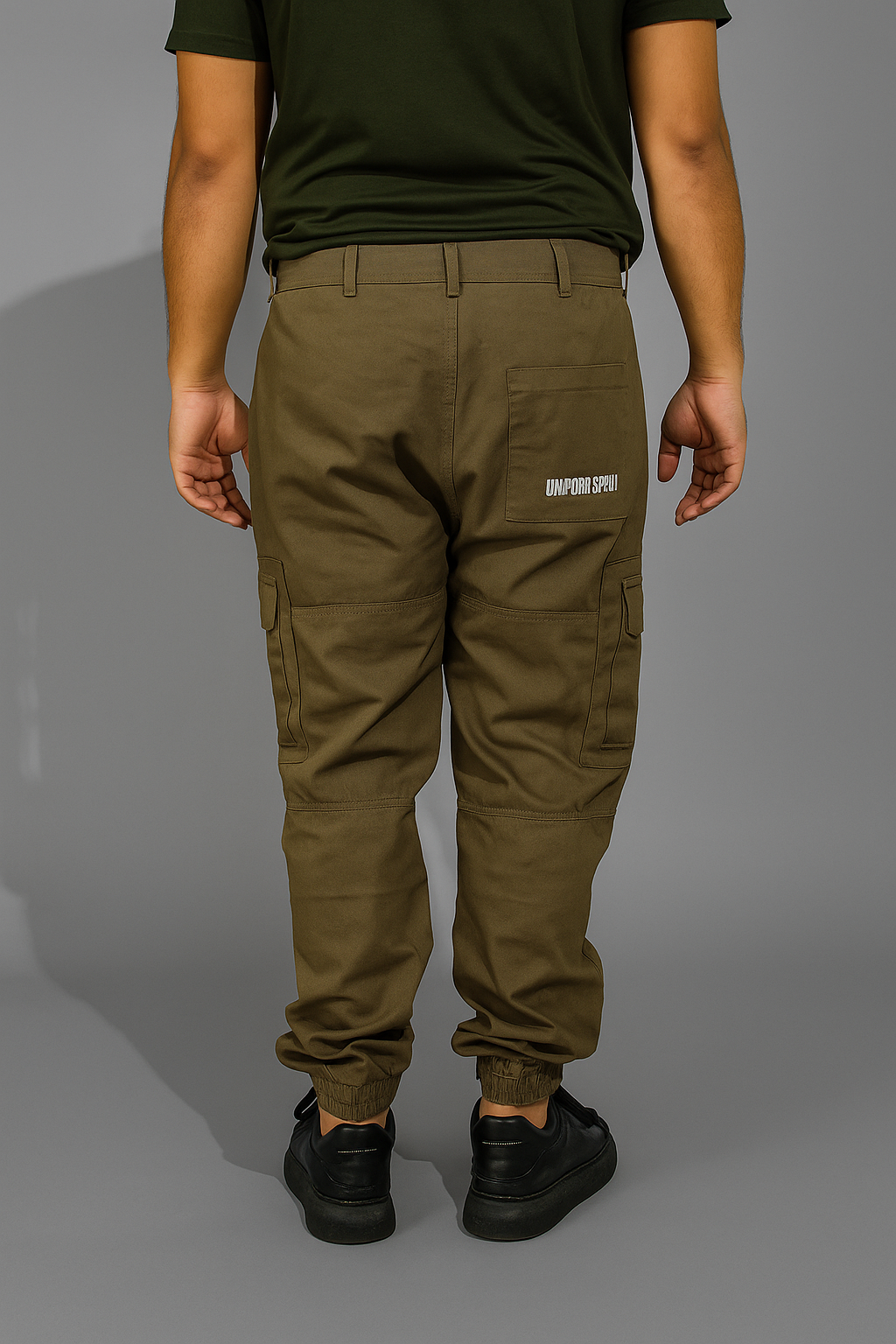 Olive Green Oversized Baggy Imported Cargo Trouser