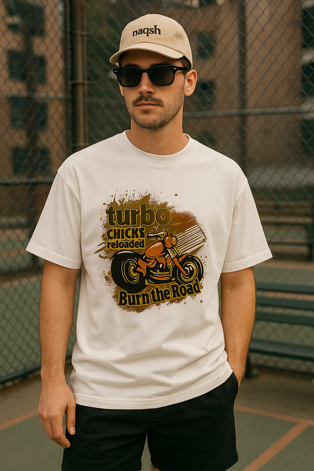 Burn The Road Oversize Tee