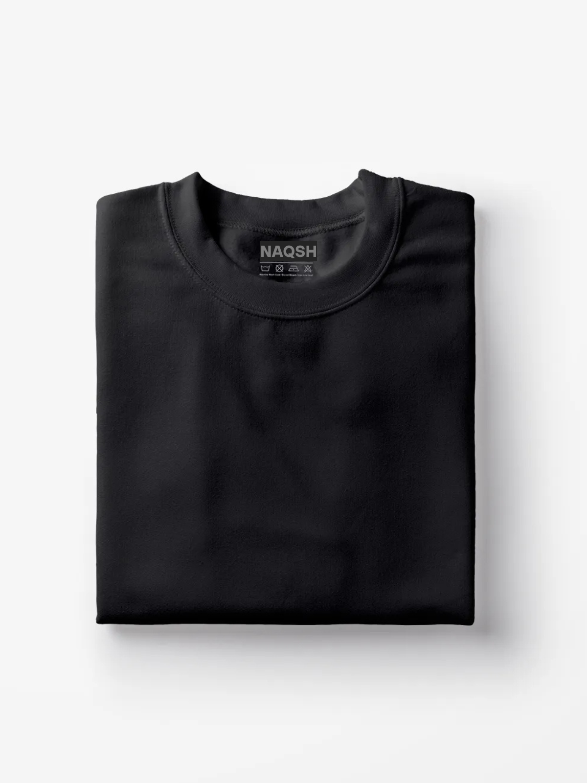 Plain Round Neck Basic Tee - Navy Blue