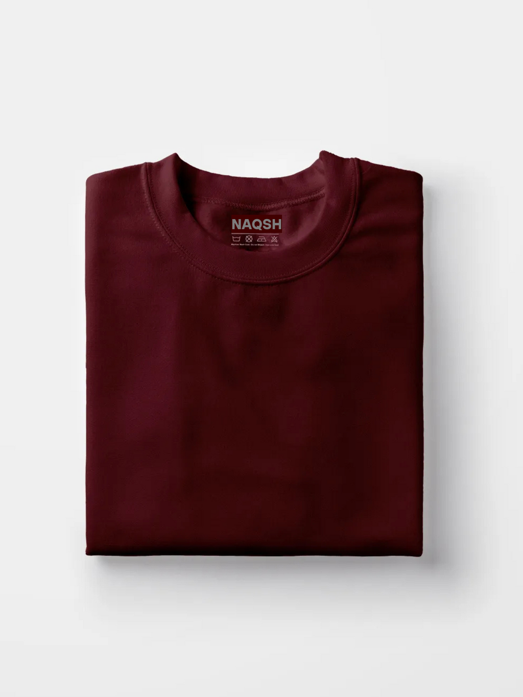 Plain Round Neck Basic Tee - Navy Blue