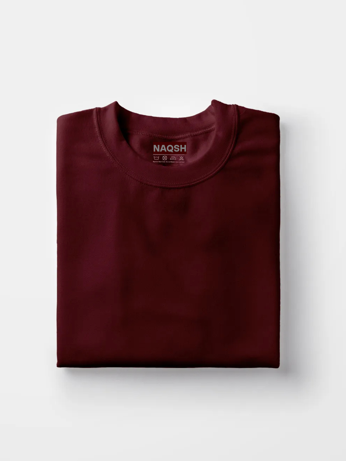 Plain Round Neck Basic Tee - Navy Blue