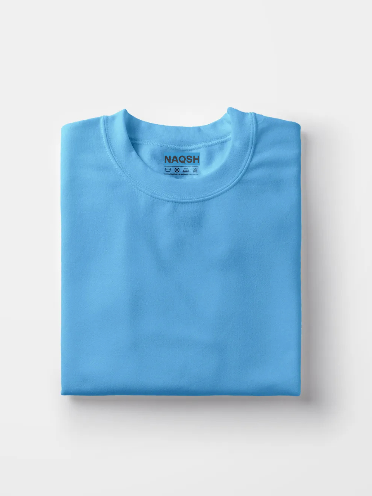 Plain Round Neck Basic Tee - Navy Blue