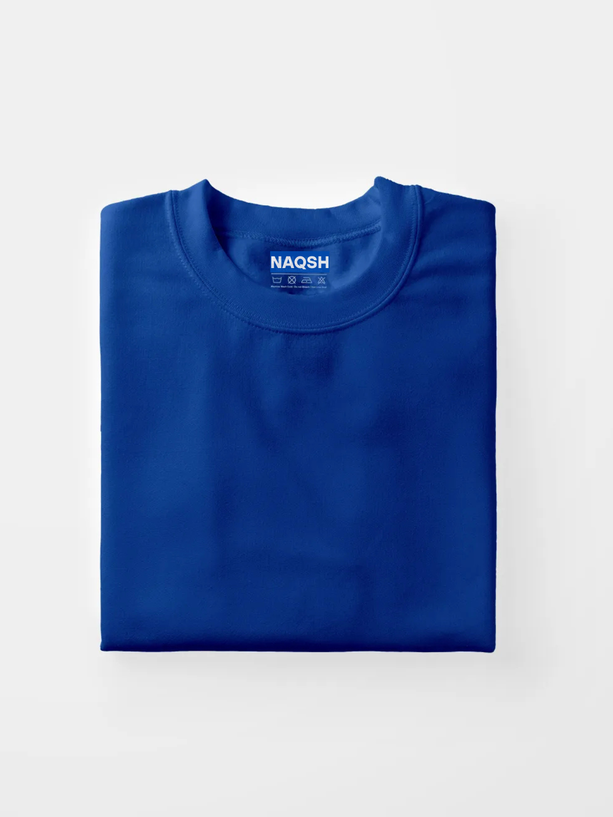 Plain Round Neck Basic Tee - Navy Blue