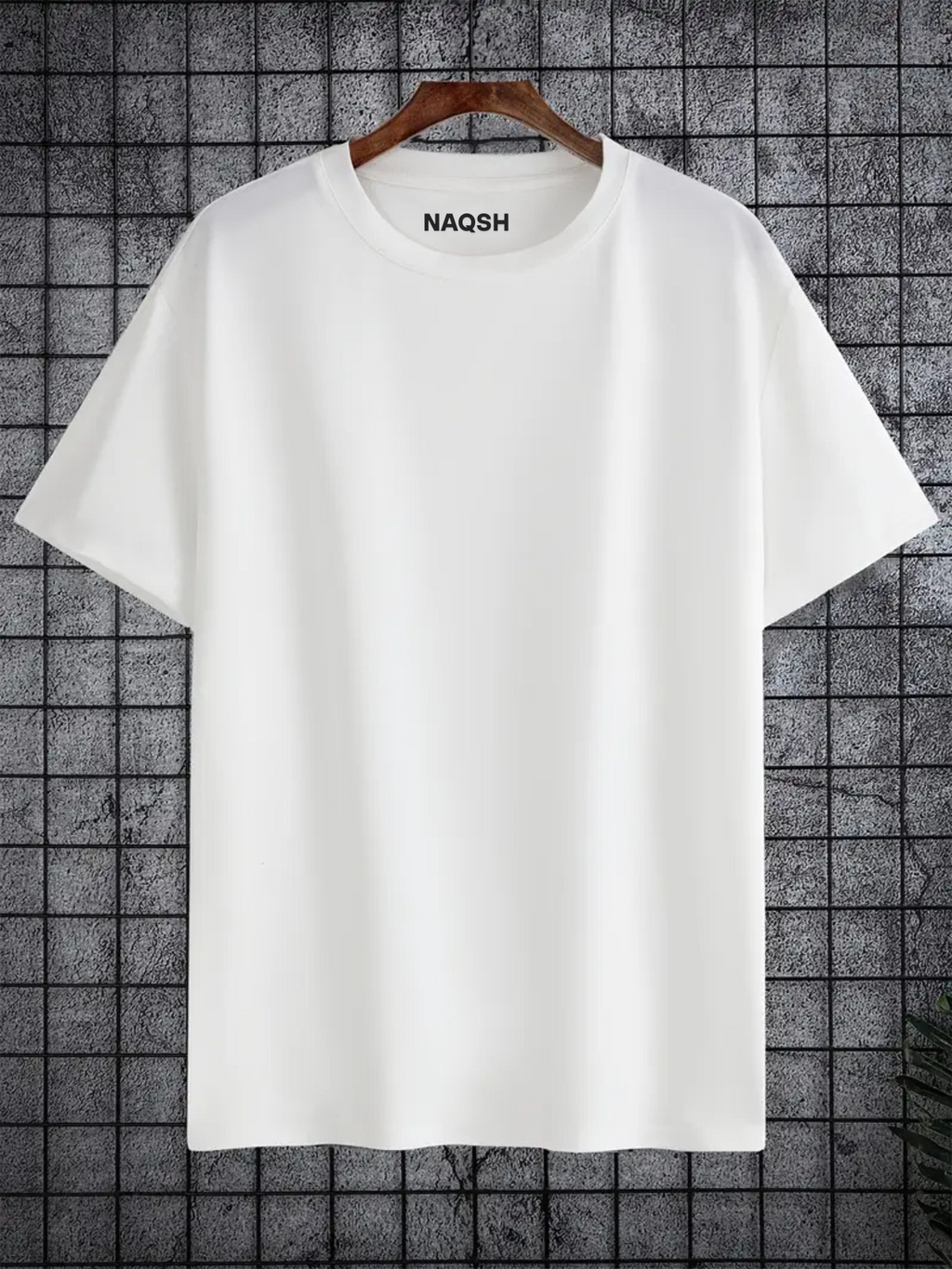 Plain Round Neck Basic Tee - Navy Blue