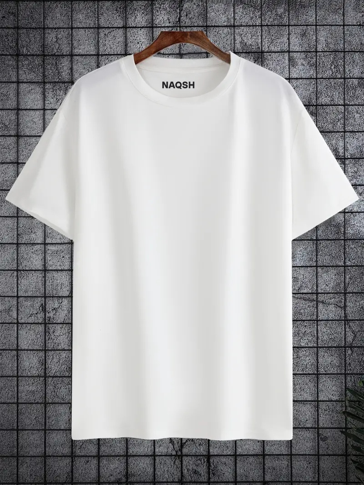 Plain Round Neck Basic Tee - Navy Blue