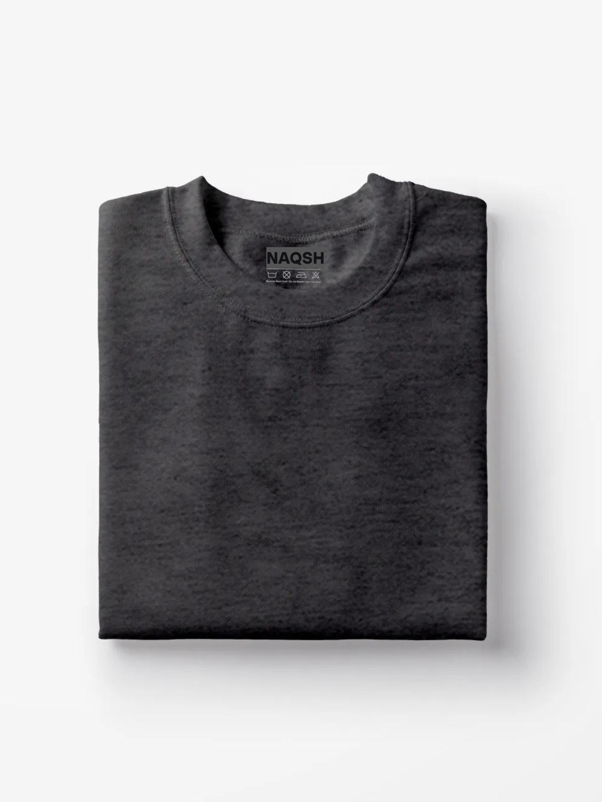 Plain Round Neck Basic Tee - Navy Blue
