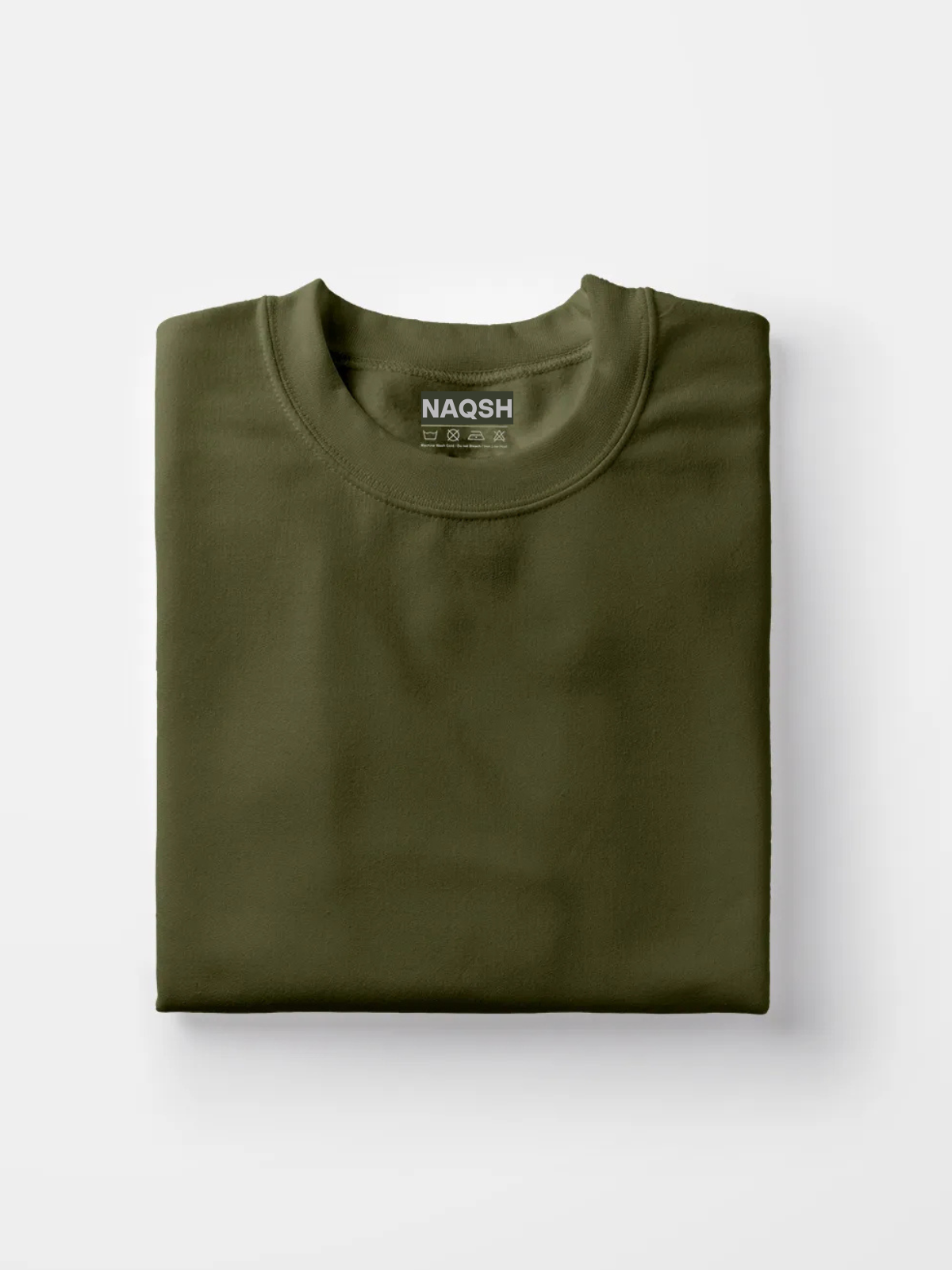 Plain Round Neck Basic Tee - Navy Blue