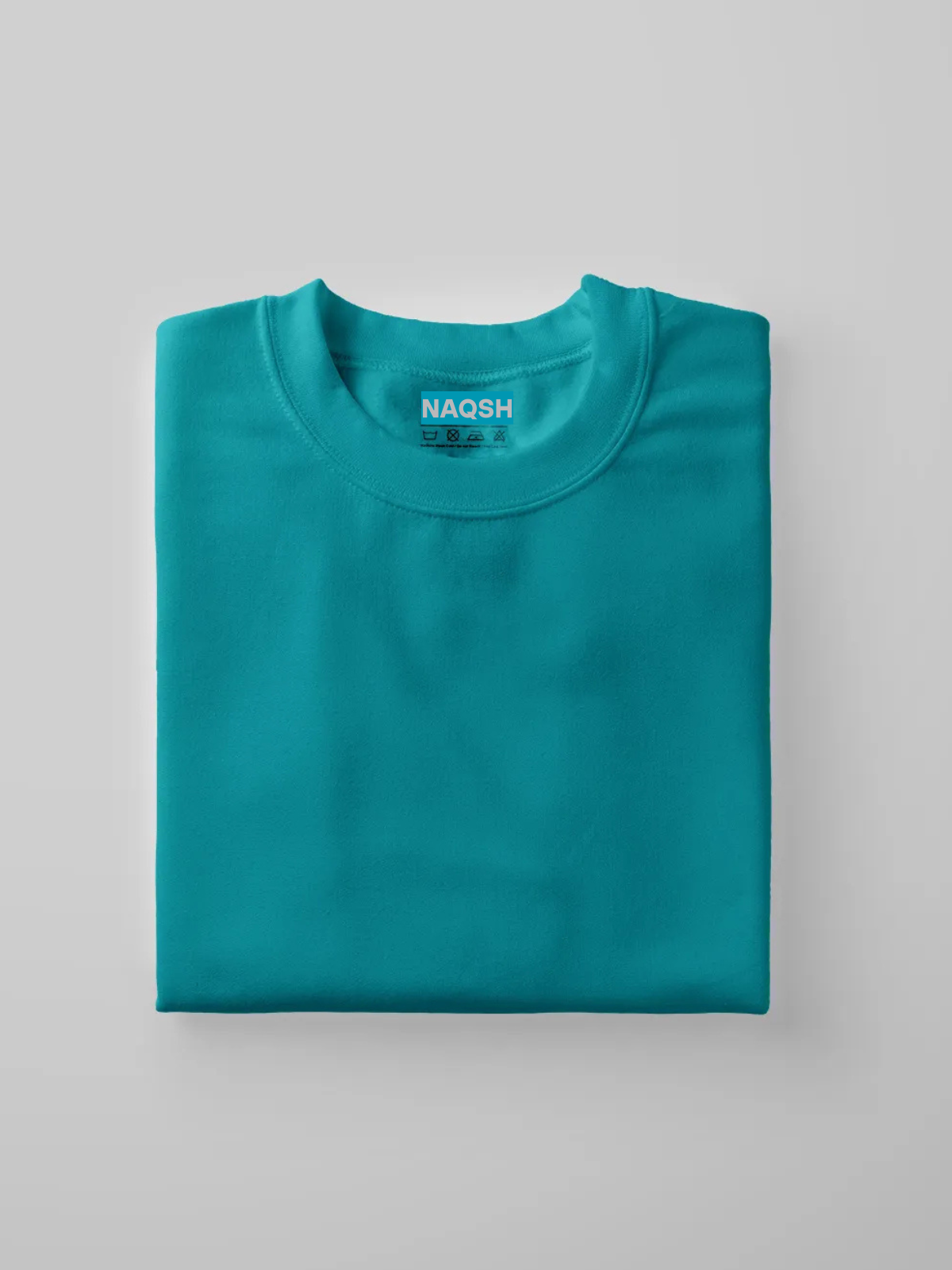 Plain Round Neck Basic Tee - Navy Blue