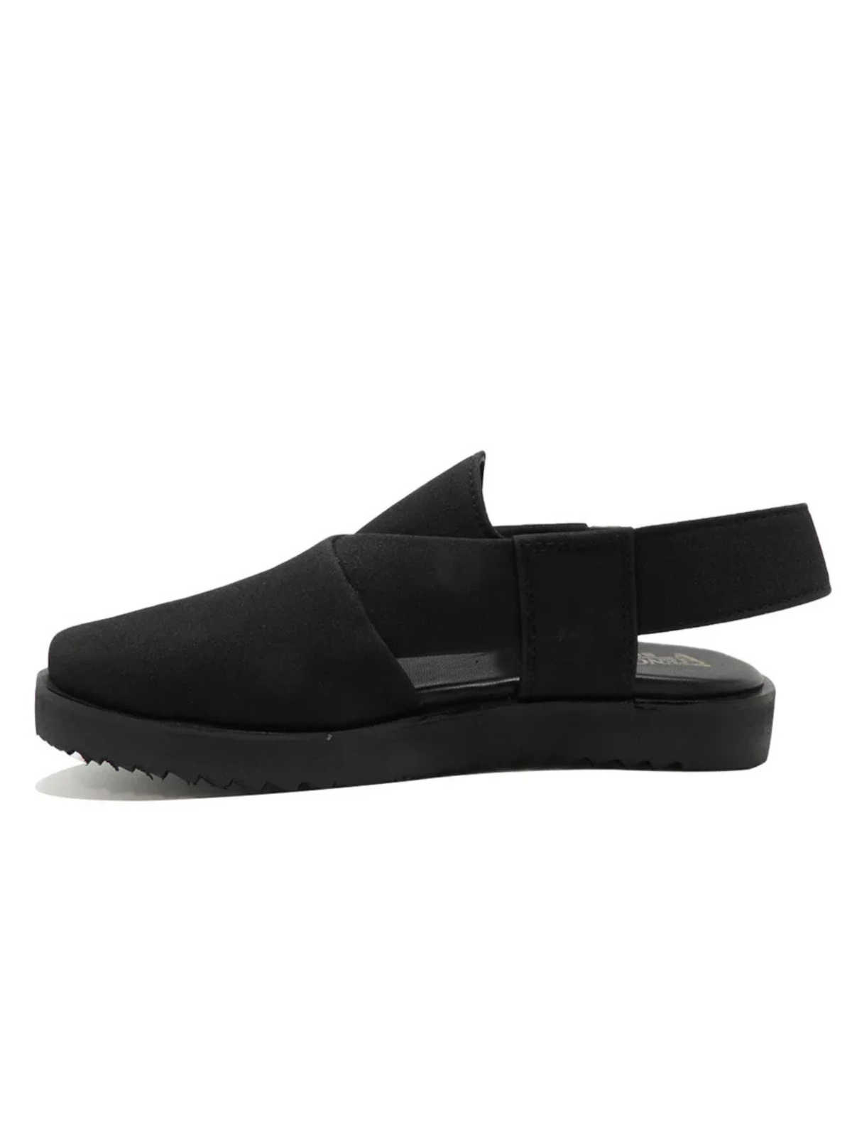 Suede Peshawari Sandals - Black