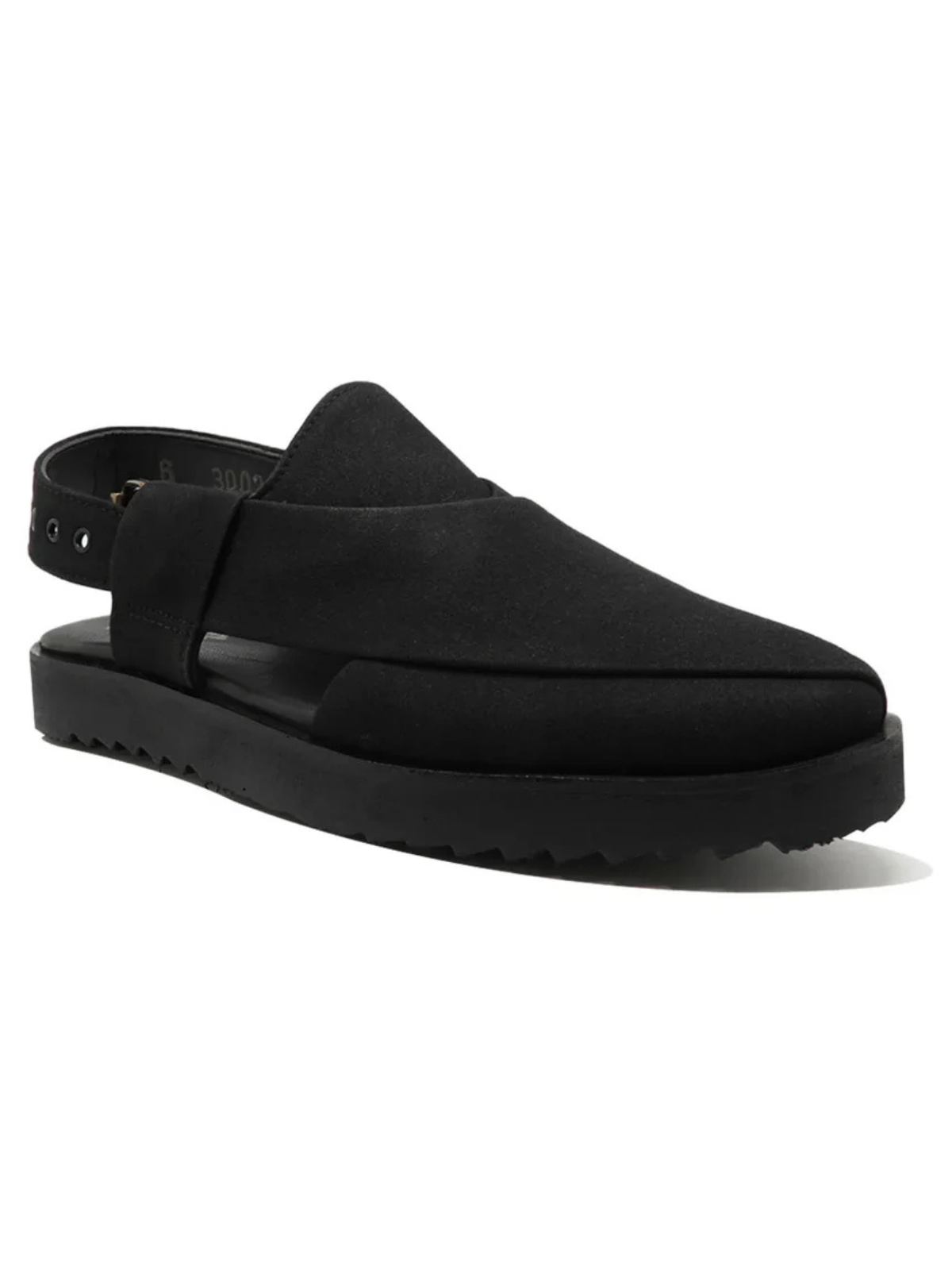 Suede Peshawari Sandals - Black