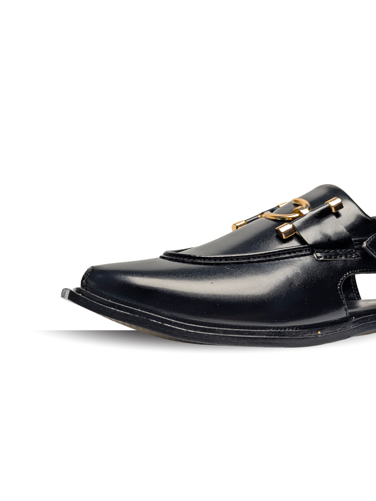 Moccasin Peshawari Sandals - Black