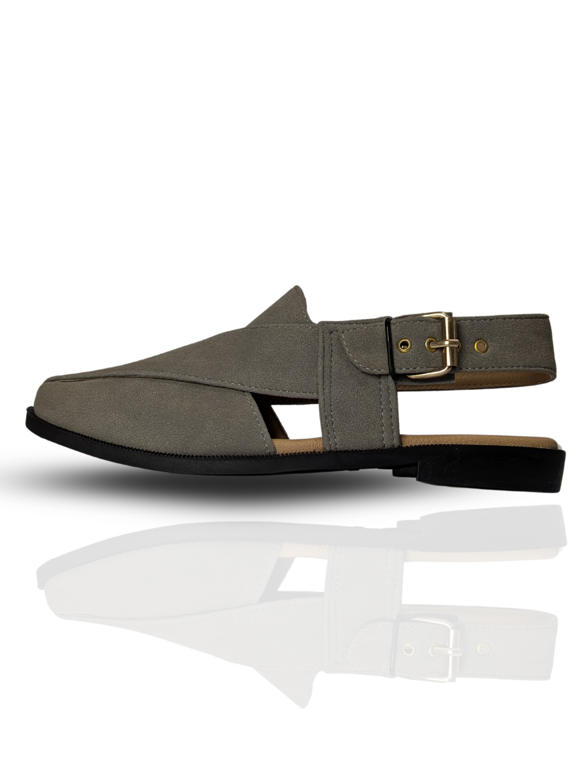 Suede Peshawari Sandals - Volume 2 - Hyder Grey🆕