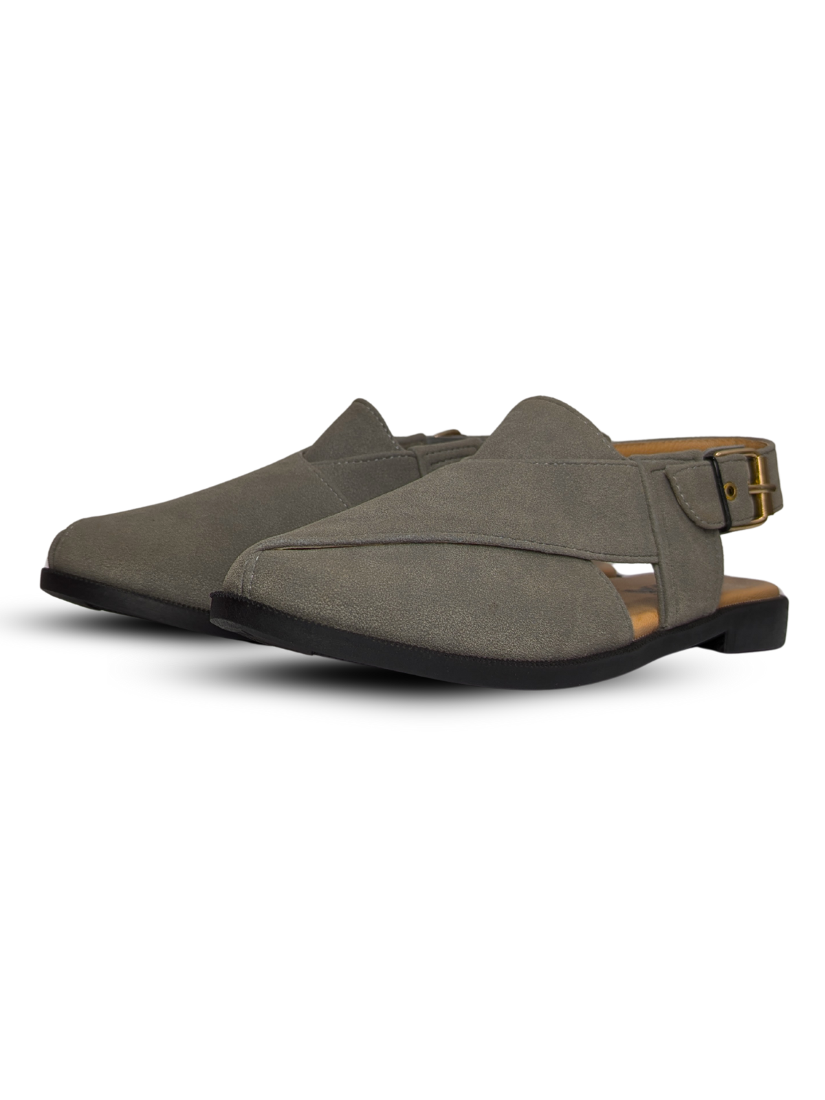 Suede Peshawari Sandals - Volume 2 - Hyder Grey🆕