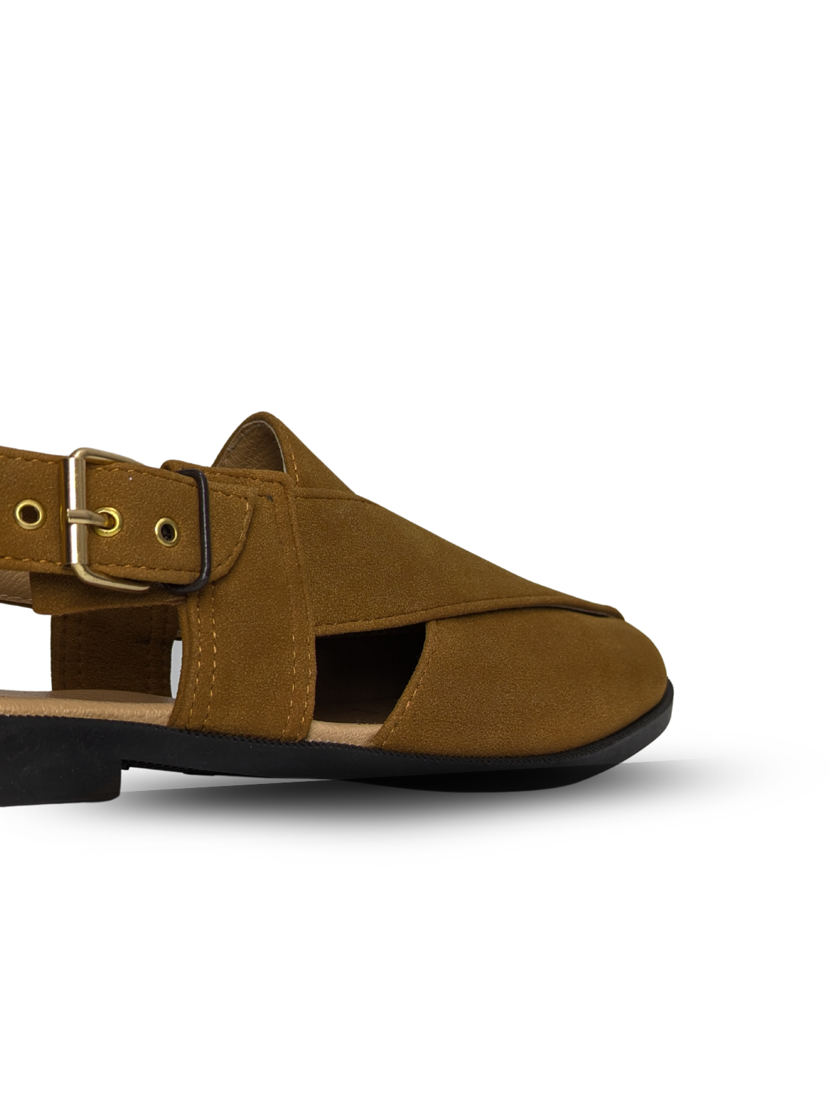 Suede Peshawari Sandals - Volume 2 - Mustard