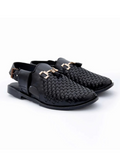 Phantom Black Urban Aura Peshawari Sandals