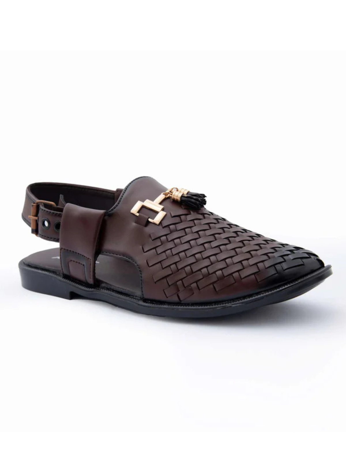 Oudh Brown Urban Aura Peshawari Sandals