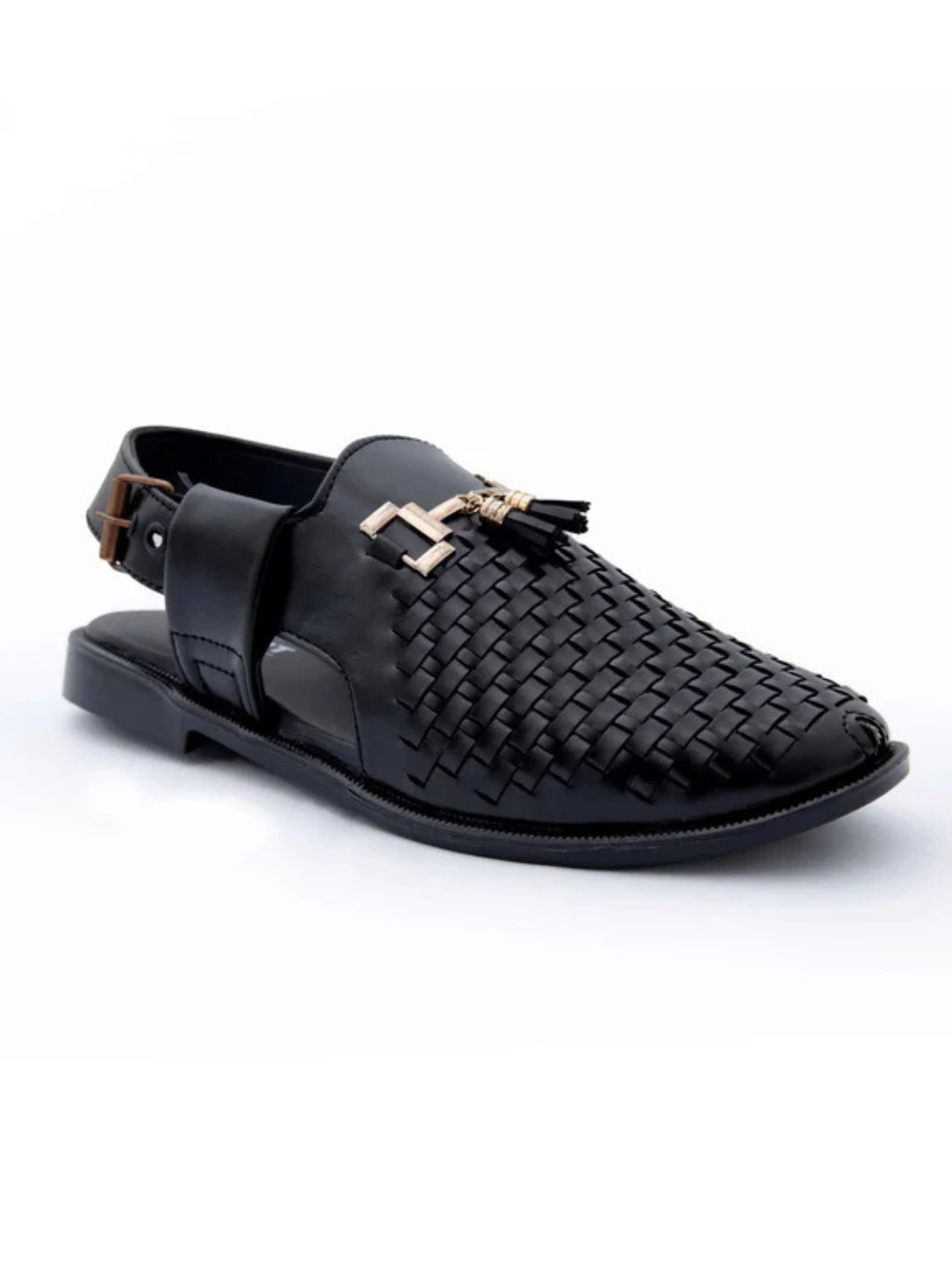 Phantom Black Urban Aura Peshawari Sandals