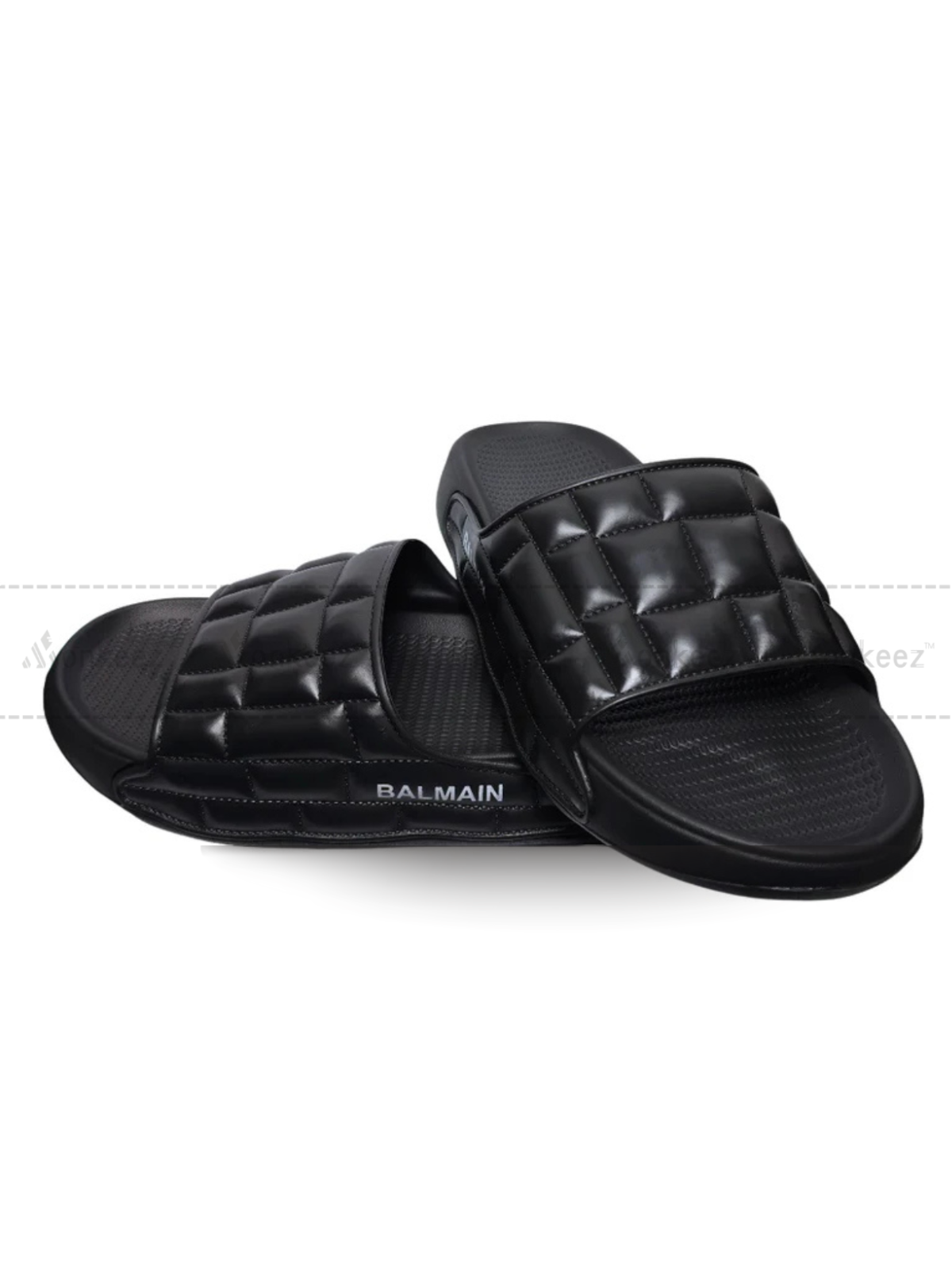 Balmain Puff Slipper - Black