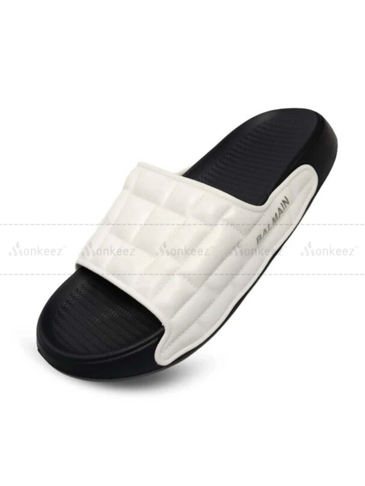 Balmain Puff Slipper - White