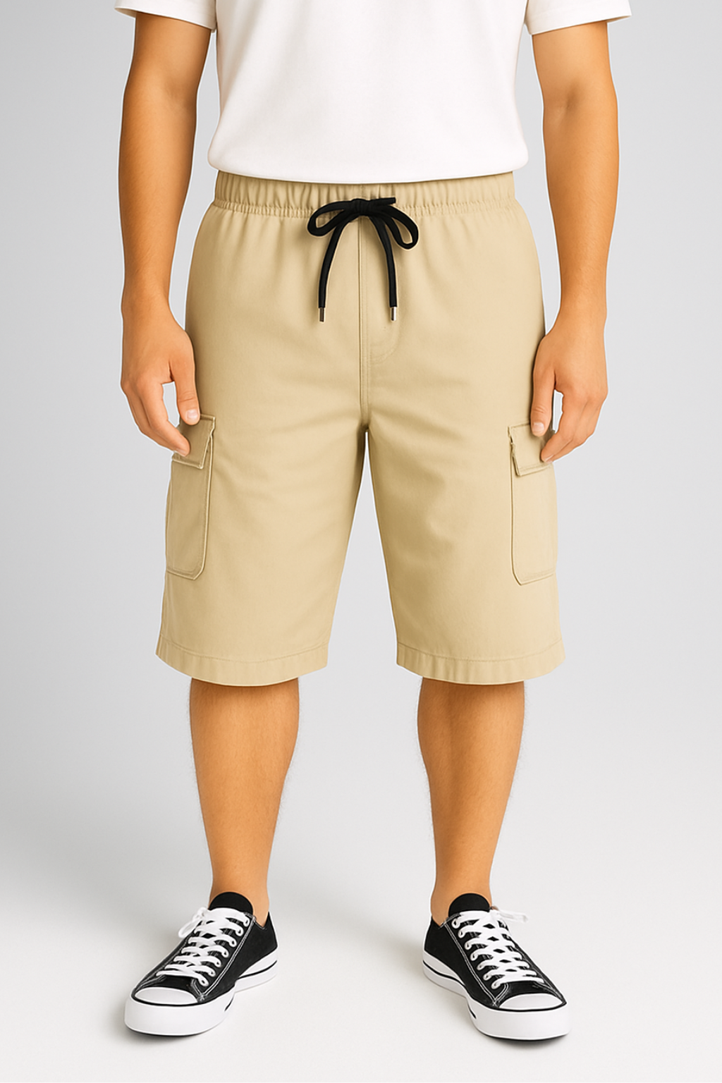 Off-White Utility Three-Quarter Cargo Shorts