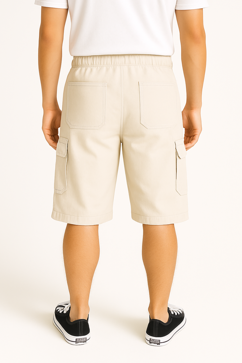 Off-White Utility Three-Quarter Cargo Shorts