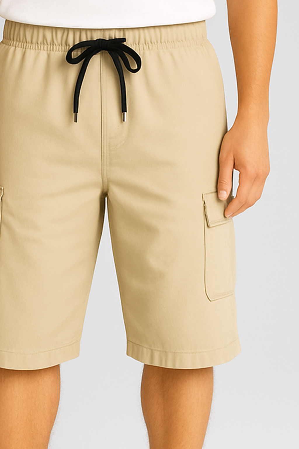 Off-White Utility Three-Quarter Cargo Shorts