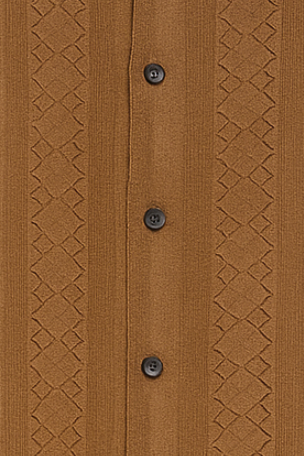 Air Breeth Cuban Collar Shirt - Brown