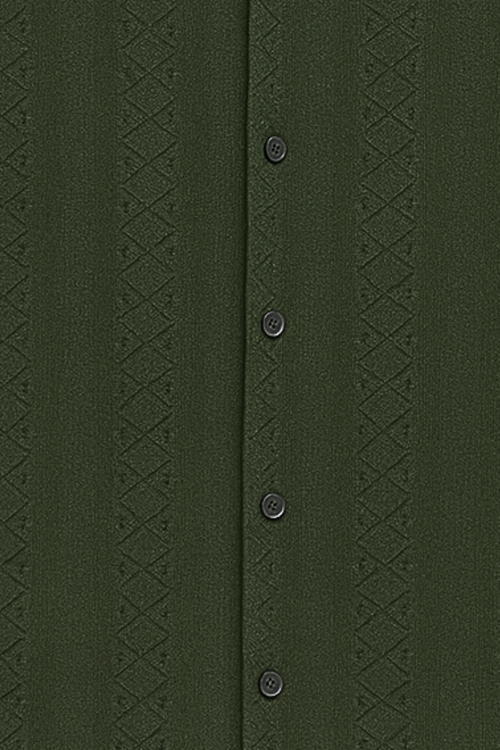Air Breeth Cuban Collar Shirt - Dark Green