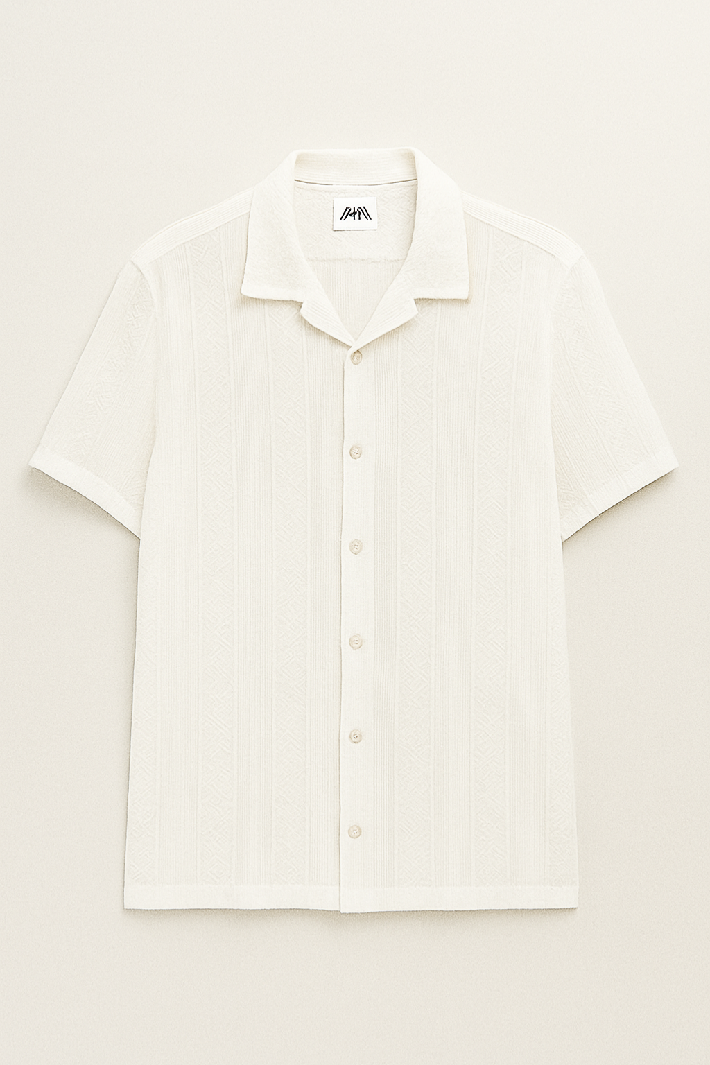 Air Breeth Cuban Collar Shirt - White