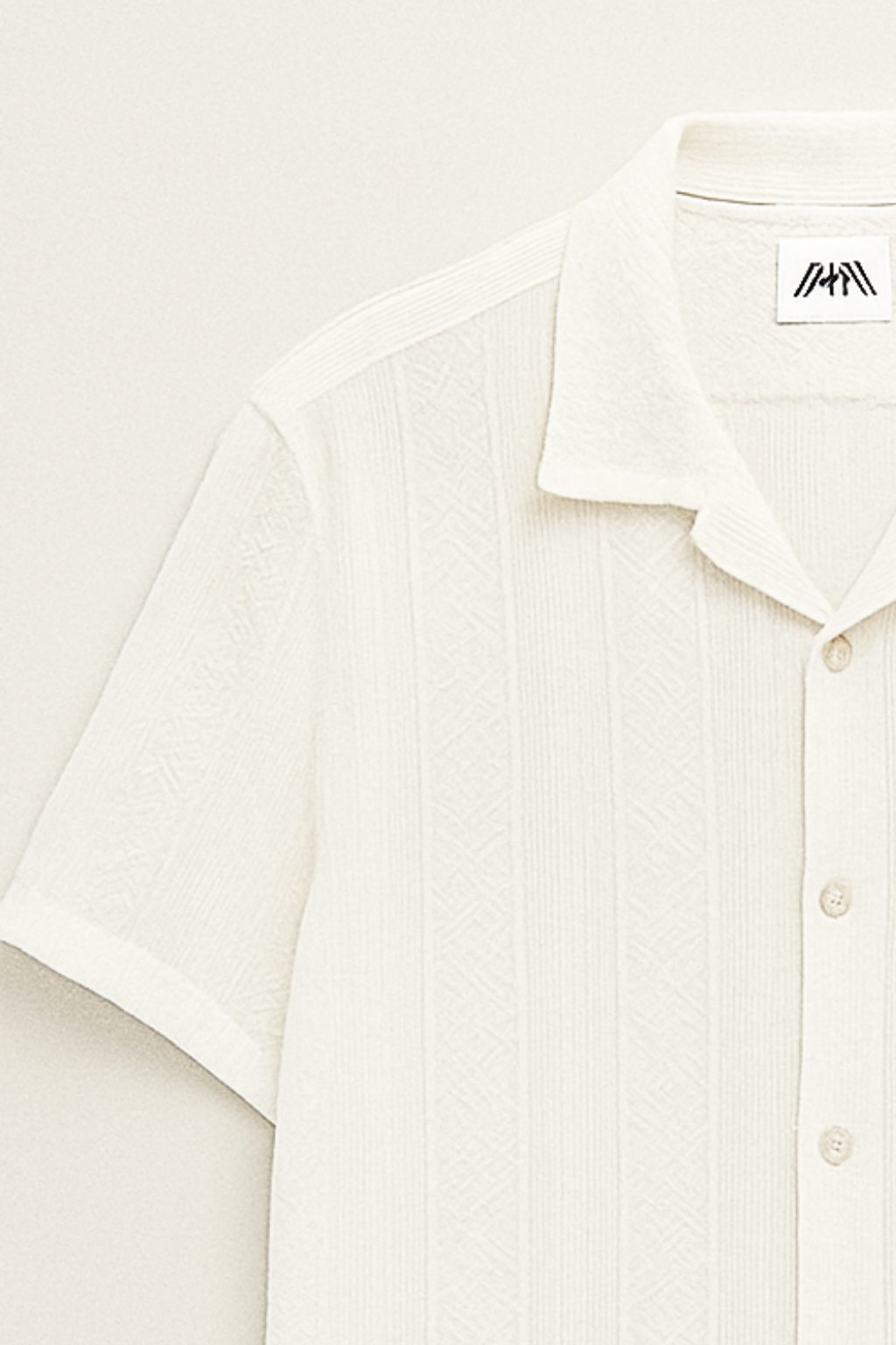 Air Breeth Cuban Collar Shirt - White