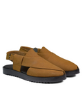 Suede Peshawari Sandals - Mustard