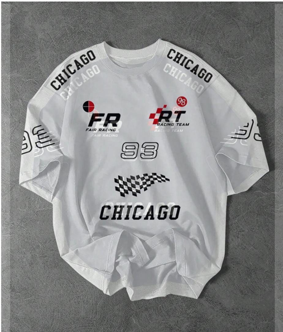 Chicago 93 Oversize Tee - White