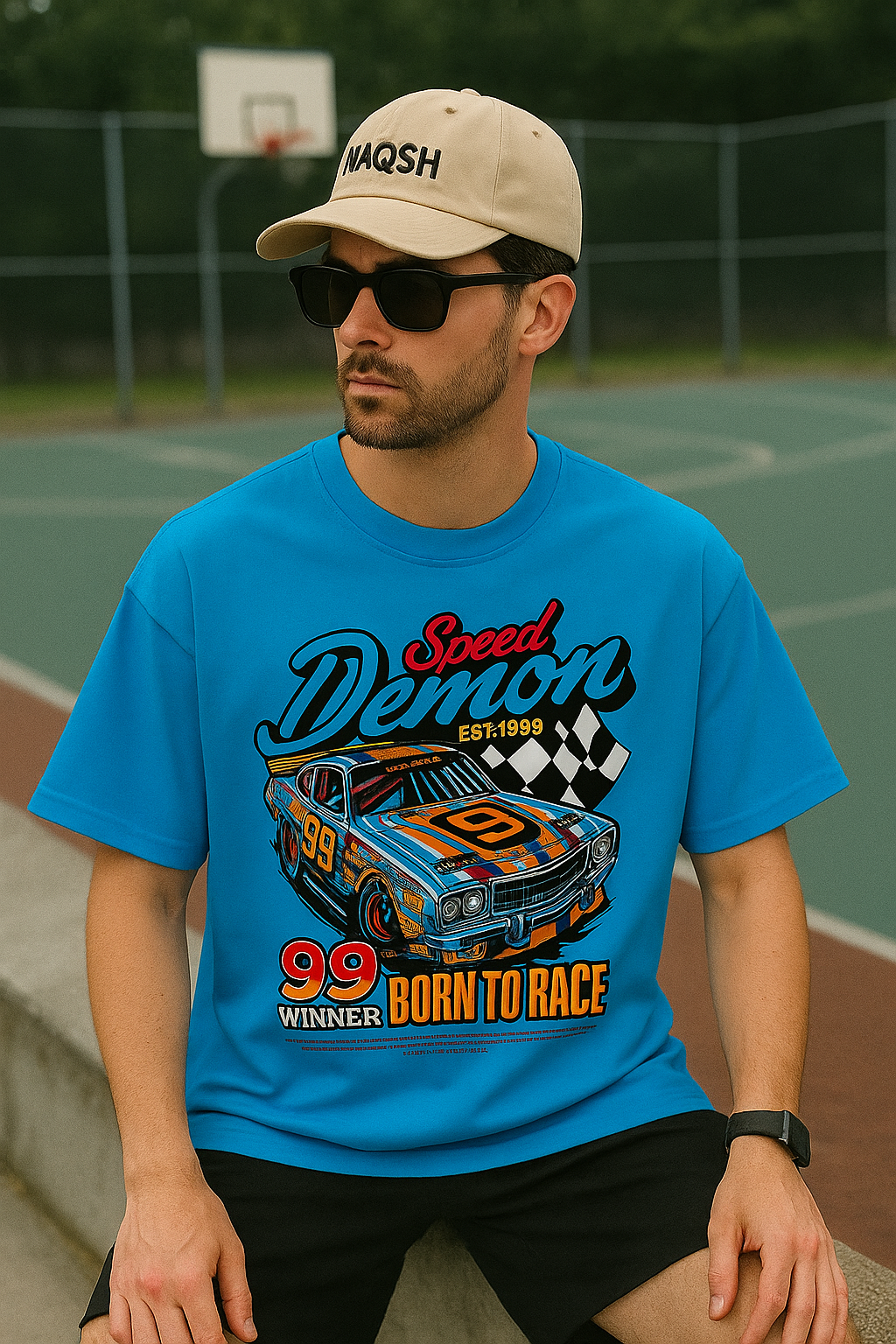 Born To Race Oversize Tee