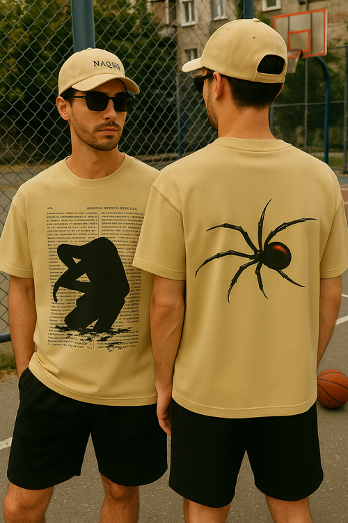 Black Spider Oversize Tee