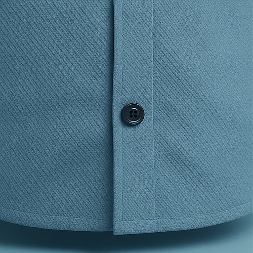 Textured Cuban Collar Shirt - Sky Blue