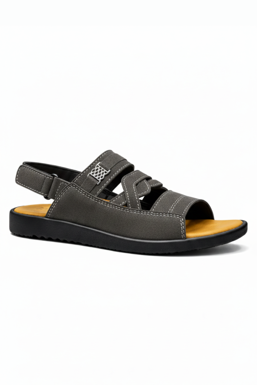 Crosslane Synthetic Suede Sandal - Charcoal