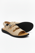 Crosslane Synthetic Suede Sandal - Beige